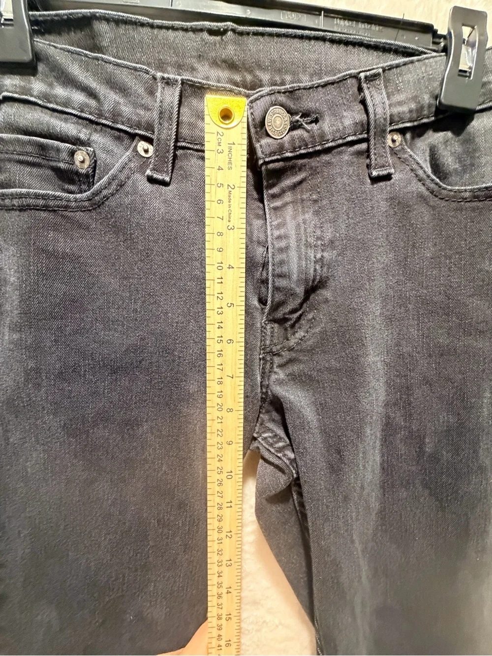 Levi’s 511 Slim Fit Black Stretch Jeans W29 L32 Faded Denim Classic Men’s